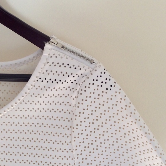 Jack by BB Dakota Perforated Faux Leather Top S - Picture 2 of 4